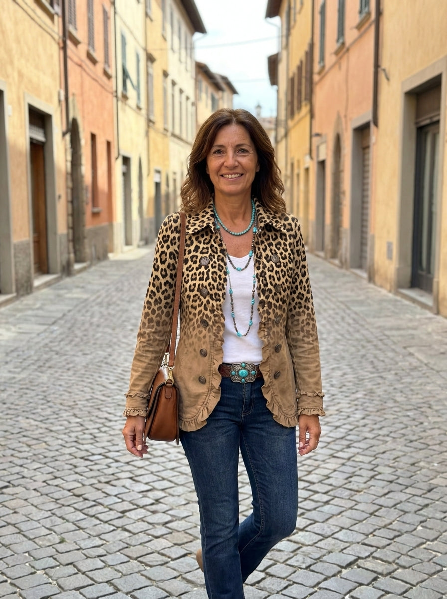 Giacca Ginevra a passeggio in città