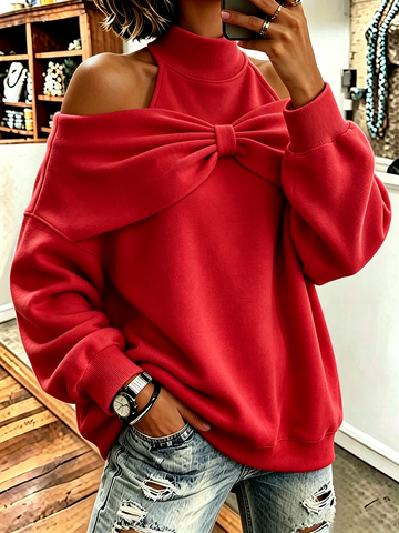 Chiara - Felpa oversize con fiocco Giulia Moretti