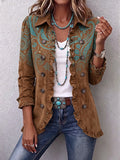 Giacca Ginevra paisley marrone