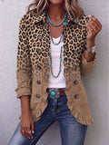 Giacca Ginevra leopardata cammello